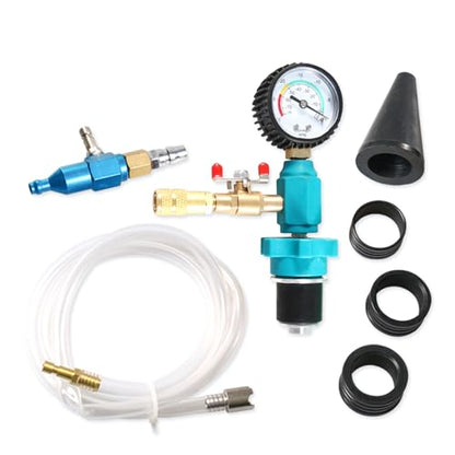Professional Vacuum Coolant Refill Toolkit for Car and Motorcycles with Universally Adapters and Quick Bleeding Function
