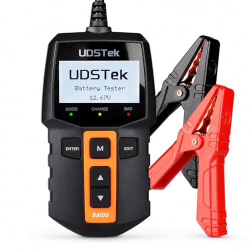 Car Battery Tester 12V BA100, 100-2000 CCA Automotive Battery Load Tester | Digital Alternator & Charging System Diagnostic Tool, Cranking Tester for Cars, Motorcycles, ATV, SUV, Boats, Marine & RV