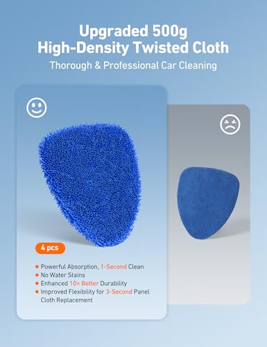 AstroAI 8pcs Windshield Cleaner Tool, Car Interior Detailing Kit with AC Vent Brush, 3 Cleaning Brushes, 4 Microfiber Pads and Spray Bottle, All-Inclusive Cleaning Solution, Car Accessories, Blue - style: with 4 Detailing Brushes