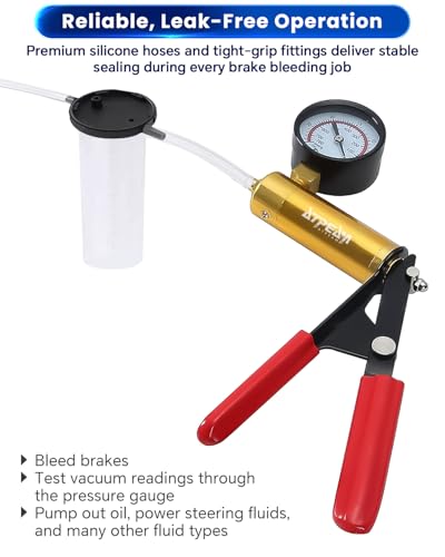ATP 2 in 1 Brake Fluid Bleeder Oil Change Hand Held Vacuum Pump Tester Kit