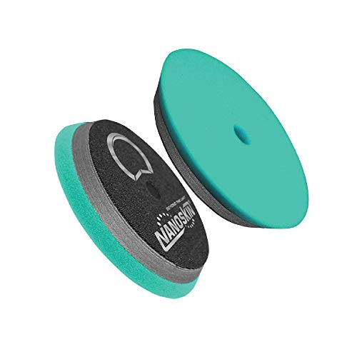 Nanoskin 7" Green HD Hybrid Foam Pad - Precision Polishing Expertise Pro-Grade for Enhancing Shine & Addressing Light Imperfections Use with 6" Backing Plate on Rotary Buffer or Dual Action Polisher - color: Green Precision Polishing, size: 7 inch