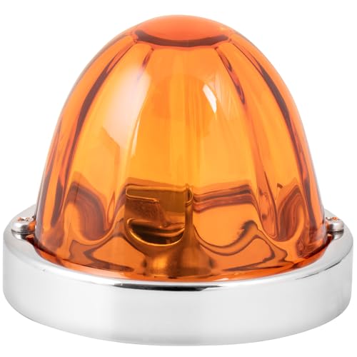 GG Grand General 92435 Stainless Steel Dark Amber Watermelon Glass Lens Kit for #1157, Bulb not Included - color: Dark Amber, style: 1157 Bulb Base