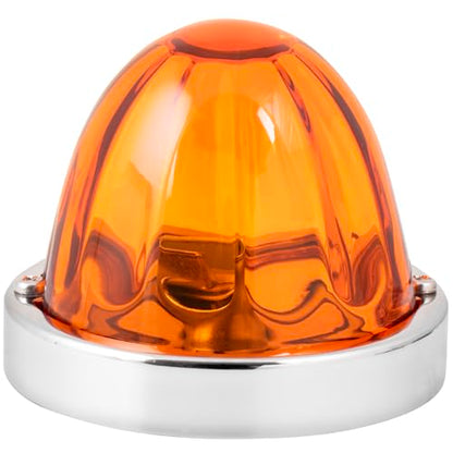GG Grand General 92435 Stainless Steel Dark Amber Watermelon Glass Lens Kit for #1157, Bulb not Included - color: Dark Amber, style: 1157 Bulb Base