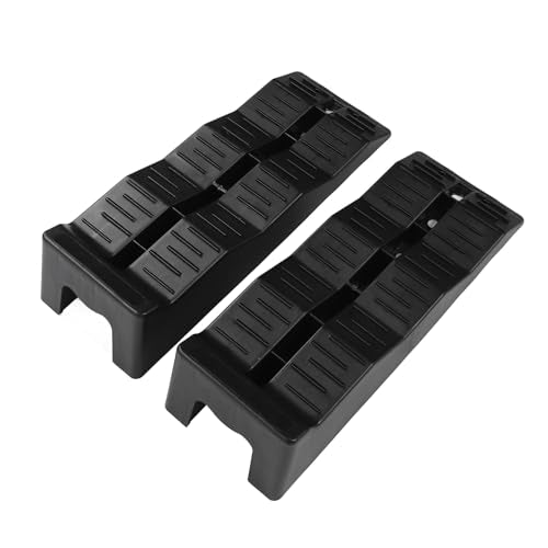 Ymiko RV Blocks RV Leveling Ramps 11000LBS Load Capacity - Duty Leveler Wheel Chock Set for, Travel Trailer, and Campers