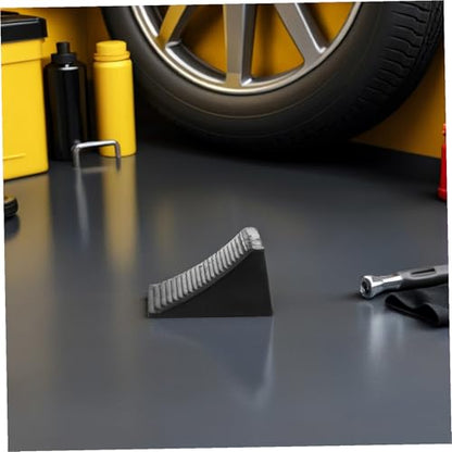 Set of 2 Heavy Duty Wheel Chocks Stabilizers for Rv Trailer Car Truck Rubber Wheel Locks Rope