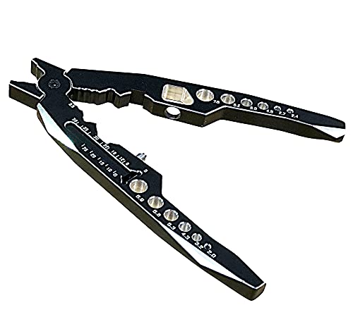 Aluminum Alloy RC Shock Absorber Pliers 4 in 1 RC Crawler Multifunction Pliers Tool RC Rod Ends Disassemble Tool for Traxxas HSP Car Black Silver - color: Black Silver