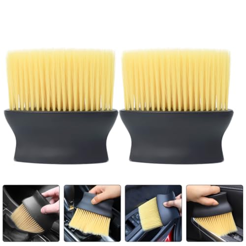 BESTonZON 4pcs Car Detailing Brush Set for Interior Cleaning, Soft Abs Fiber Bristles, Gentle and Versatile Dust Removal Tool for Car Air Vents and Dashboard