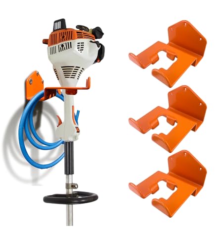 Weedeater Hanger, 3 Pack Weed Eater Hanger for Wall, Weed Wacker Holder | Heavy Duty Trimmer Rack Storage, Compatible with Stihl, Weed Eater Hanging Hook for Garage Tool Organization - color: 3 Pack