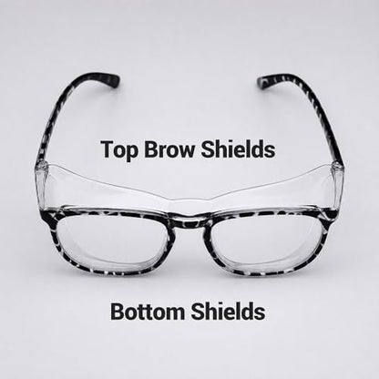 MORK&SUKY Safety Glasses, Stylish Goggles With No Fog Lense, Alternatives To Regular Protective Eyewear For Lab and Nursing. - color: Tortoise