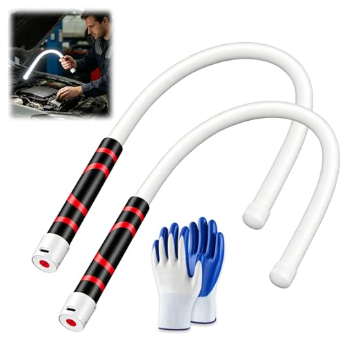 Bendable LED Work Light 28.7” Rechargeable 3 Modes Inspection Light | Bendable LED work light provides flexible lighting for tight and hard-to-reach areas
