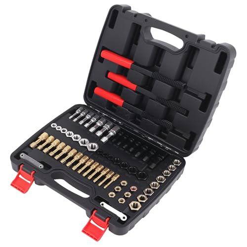 maXpeedingrods 61Pcs Thread Restorer Kit, Rethread Repair Tool, UNC UNF & Metric Thread Chaser Set with Thread Pitch Gauge