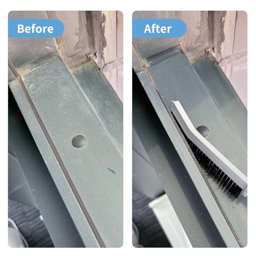Crevice Cleaning Brush, Hard-Bristled Gap Scrub Brush, Toilet Gap Cleaning Brush Tool, for Scrub Small Spaces, Kitchen, Bathroom, Corner, Grout, Sink, Window Tracks, Hinges, 3pcs