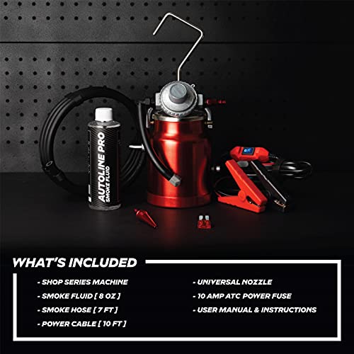 AutoLine Pro EVAP High Volume Smoke Machine Leak Tester – Shop Series - Automotive Smoke Tester for Vacuum Leak Detection - Car Smoke Machine with Ceramic Smoke Coil and Best Ranked Smoke Fluid - style: Shop Series