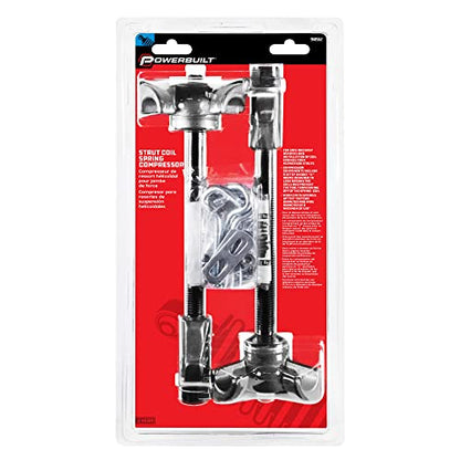 Powerbuilt Strut Coil Spring Compressor for Macpherson Struts, Heavy Duty Steel Tool for Safe Coil Spring Removal and Installation – 940562