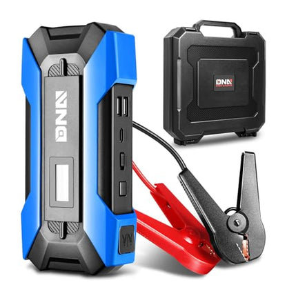 DNA MOTORING 12V 1500A 15000 mAh Portable Car Battery Jump Starter, Battery Pack Chargers, Jump Box， for Up to 7.0L Gas & 5.5L Diesel Engine TOOLS-00216 Blue - color: Blue, style: 1500A Peak