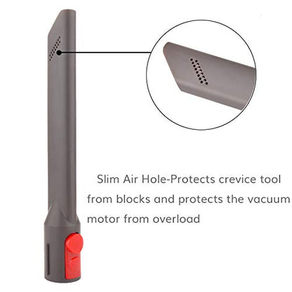 Fullclean Extension Hose and Crevice Tool Compatible with Dyson Gen5 V15 V15s V12 V11 V10 V7 V8 V9 Absolute Detect Torque Drive Cyclone Cordless Handheld Vacuum Cleaner - size: K:Extension Hose+Crevice Tool