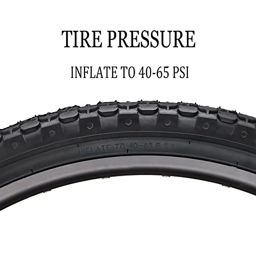 Hycline 2-Pack Cruiser Bike Tires Set: 24/26x2.125 inch Folding Replacement High-Performance Wear-Resistant Tires with Inner Tubes & Tire Levers for Beach & Urban Commuter Bikes - color: Black Set-26x2.125