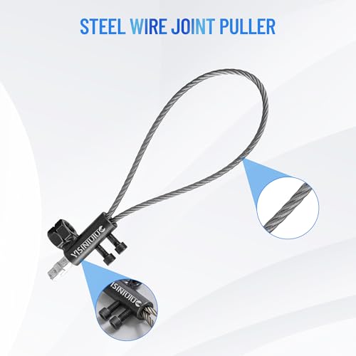 CV Axle Puller Tool, master CV joint puller set 63mm 48mm CV Joint Fork, CV Axle Removal Tool,Outer CV Joint Adapter Steel Cable Adapter,7 hole ball cage universal removal tool,Slide Hammer Extension