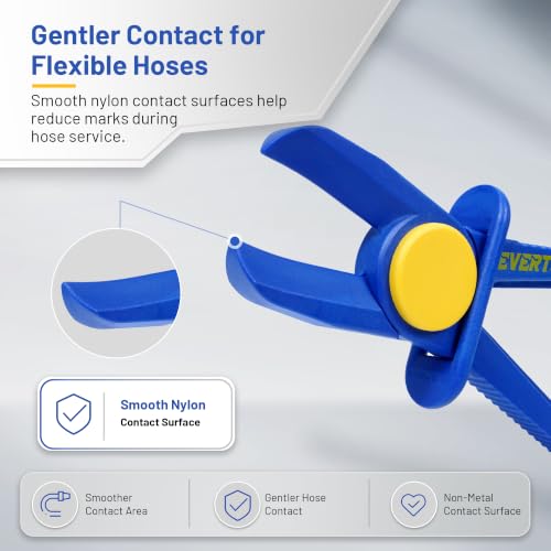 6pcs Brake Line Hose Clamps Pliers Set | Hose Pinch Clamp Pliers Set, Fuel Line Disconnect Tool for Flexible Hoses Gas Lines Radiator Hoses