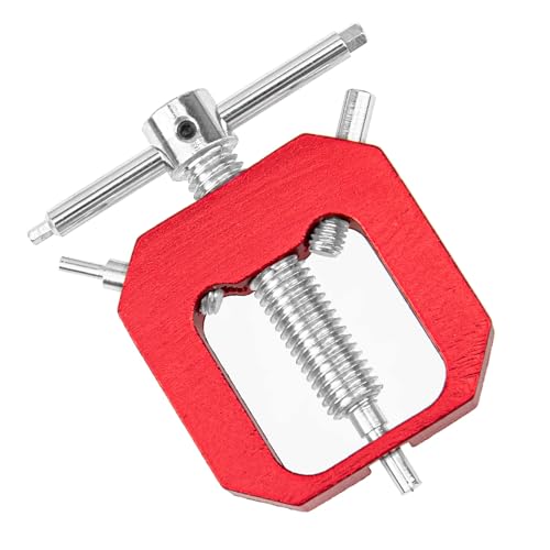 1/8 1/10 RC Motor Gear Puller Remover Universal Pinion Gear Tooth Extractor Repair Tool for 1:8 1:10 Scale Crawler Truck Car Upgrade Parts HSP HPI Axial SCX10 Traxxas RC4WD Redcat (Red) - color: Red