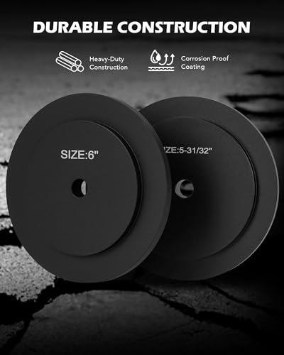 OMT Truck Hub Seal Installer Kit Compatible with Class 7 8 Trucks | 9pc Bearing Race and Seal Driver Set with Large Race and Seal Drivers for Truck Hub Seal Installation, Black - size: 4-13/16 to 6-5/16 in.