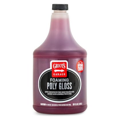 Griot's Garage Foaming Poly Gloss for Car Cleaning and Detailing, Spray Wash & Wax, Compatible with The BOSS Foam Cannon Auto-Mix System, 35oz - size: 35 Fl Oz (Pack of 1)