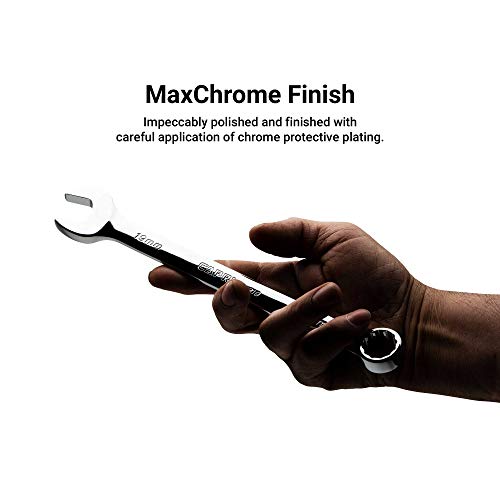 Capri Tools 12 mm Combination Wrench, 12 Point, Metric, Chrome (1-1312) - size: 12 mm