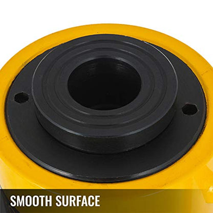 VEVOR 30T Hydraulic Cylinder Jack Hollow Single Acting Hydraulic Ram Cylinder 50mm Hydraulic Lifting Cylinders (30T 2Inch Hollow) - size: 30T 2Inch