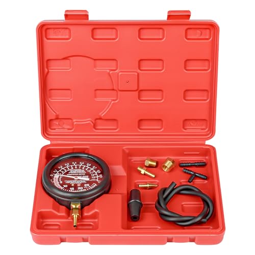 Fuel Pump Pressure and Vacuum, Carburetor Intake Manifold, and Vacuum Test,Car Fuel Pump and Vacuum Tester Gauge