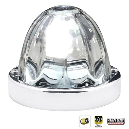 GG Grand General 92438 Stainless Steel Clear Watermelon Glass Lens Kit for #1157, Bulb not Included - color: Clear, style: 1157 Bulb Base