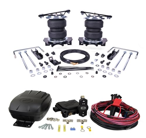 TrendsAuto Air Lift LoadLifter 5000 Air Spring Kit & WirelessONE 2nd Gen Compressor fits 2023-2026 F250 F350 SuperDuty 4WD | Single-Path Control | Includes TrendsAuto Decal - size: 25980