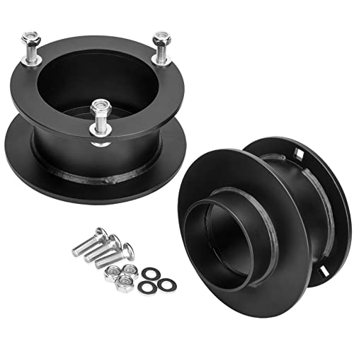 Dynofit 3" Leveling Lift Kit for 4WD Ram 2500/3500 (1994-2013) & Ram1500 (1994-2001), Front Suspension Solid Steel Strut Spacers (2-Piece) for Dodge Truck - size: 3 Inch (For 4WD)