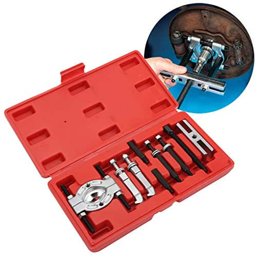 9Pcs Bearing Separator Puller Set, Portable Bearing Disassembly Tool Kit, Metal Bearing Separator Tool, Easily and Efficiently Disassemble Bearings
