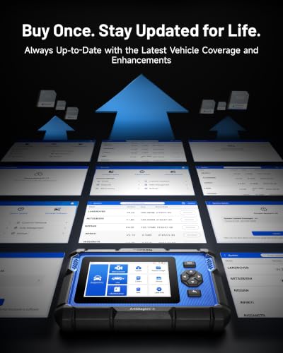 TOPDON AD600S OBD2 Scanner, Engine ABS SRS Transmission Diagnostic Tool | Lifetime Free Upgrade, 9 Reset Services Scan Tool, CAN-FD, Oil/Brake/BMS/SAS/DPF/TPMS/ETS Reset/ABS Bleeding, Injector Coding