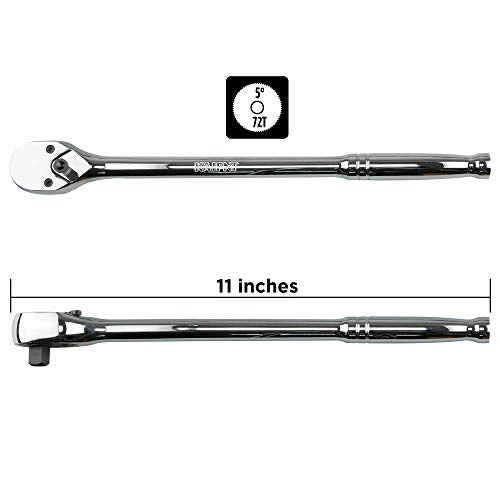 K501 3/8-Inch Drive Long Handle Ratchet & Breaker Bar Set, 6-Piece