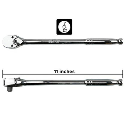 K501 3/8-Inch Drive Long Handle Ratchet & Breaker Bar Set, 6-Piece