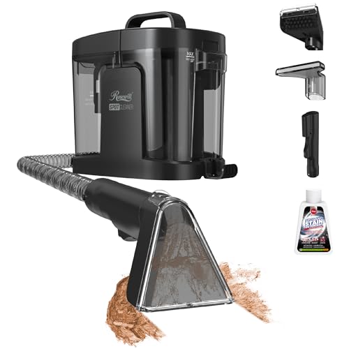 Rosewill Multi-Purpose Portable Carpet and Upholstery Cleaner, Powerful Suction 17 KPa Spot Cleaner, 550W Motor, Car and Auto Detailer, Stain/Spot Remover; Versatile Use: Carpet, Sofa, Pet Hair - color: Black
