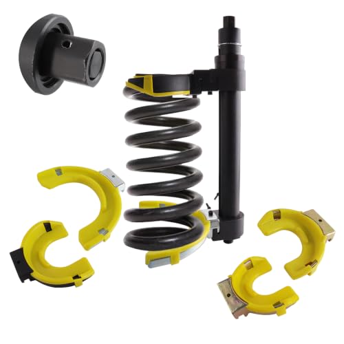 Macpherson Strut Spring Compressor Tool Kit, Coil Spring Compressor, 3 Interchangeable Jaw Sets, Impact Wrench Compatible, for Car SUV Light Truck Suspension Repair