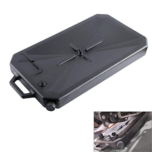 TCT-MOTORPARTS 10 Quart ABS Oil Drain Pan w/Spout Low Profile Fit for Harley Road King Electra Street Road Glide Ultra Limited Dyna Freewheeler CVO Tri Glide Heritage Softail Fat Bob - color: Low Profile Oil Drain Pan for Harley