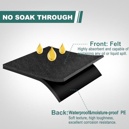 36" x 60" Oil Drip Mat for Garage Driveway, Reusable Floor Oil Spill Leak Absorbent Pads for Motorcycle Car Oil Leak Stain Resistant(2pcs) - size: 3' x 5' (2pcs)