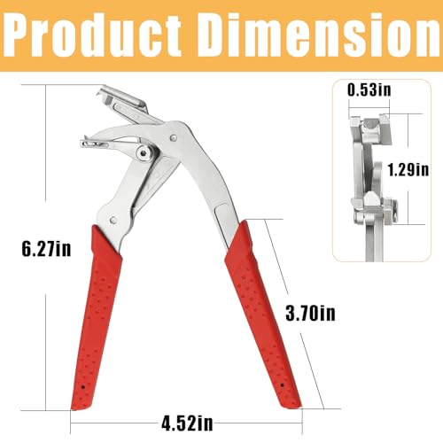 Car Clip Pliers & Trim Removal Tool Professional Disassembly Tool | Heavy Duty Spring-Loaded Panel Clip Removal Pliers for Auto Fasteners Trims Buckles Rivets Without Damage