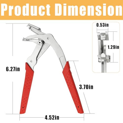 Car Clip Pliers & Trim Removal Tool Professional Disassembly Tool | Heavy Duty Spring-Loaded Panel Clip Removal Pliers for Auto Fasteners Trims Buckles Rivets Without Damage
