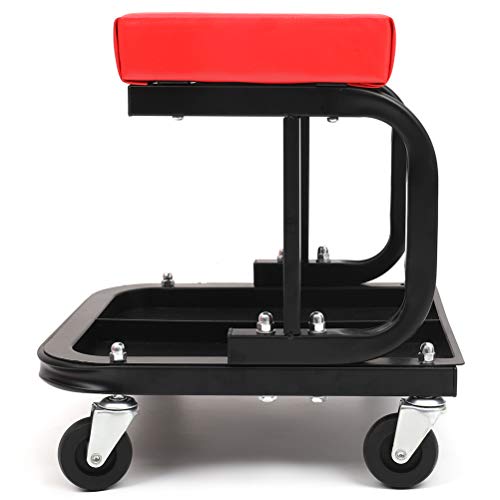 ECCPP Rolling Creeper for Seat Mechanic Stool Chair for Auto Car Garage with On-board Storage Tray with 300 lbs Capacity