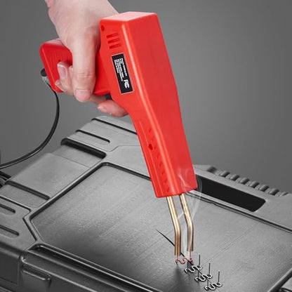 VEVOR Plastic Welder, 100W Plastic Welding Gun with 800PCS Hot Staples, Professional Hot Staple Welding Gun, Plastic Car Bumper Repair Kit with LED Light for Kayak, Toys, Plastic Crack Repair - style: 100W Gun