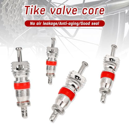 200pcs Valve Stem Cores Replacement Kit, Tire Valve Stems Standard Valve Core Universal Tire Valve Core Kit, Premium Tyre Tire Valve Cores for Most Models of Cars, Trucks, Motorcycles and Bicycles