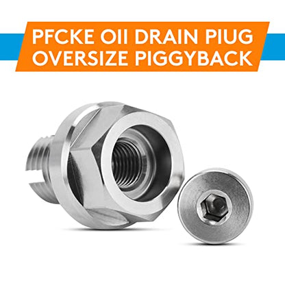 M12.1-1.5x 15mm Oil Drain Plug Oversize Piggyback, Stainless Steel Self Tapping Oil Pan Thread Repair Kit with O-Ring,and Hexagonal Wrench. - color: Repair Plug, size: M12.1-1.5x15
