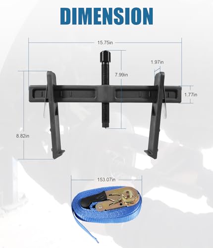 6980 Drum and Rotor Puller, Drum Brake Hub Puller for Removing Hub Drums, Rotors, Drive Wheels, Gears, Flywheels, Pulleys