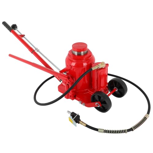 OCPTY Pneumatic Bottle Jack 50T Hydraulic Car Jack Lift Range 27-43cm Air Transmission Jack 11,0231 lbs for Handles Box Trucks, RVs, Pickups, and SUV