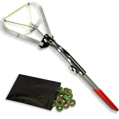 Cattle Banding Tool, 1pc Large Expander Plier with 24pcs Large Rings Kit, Bull Banding Tools for Farm Ranch Calves Sheep Goats and Other Big Livestock