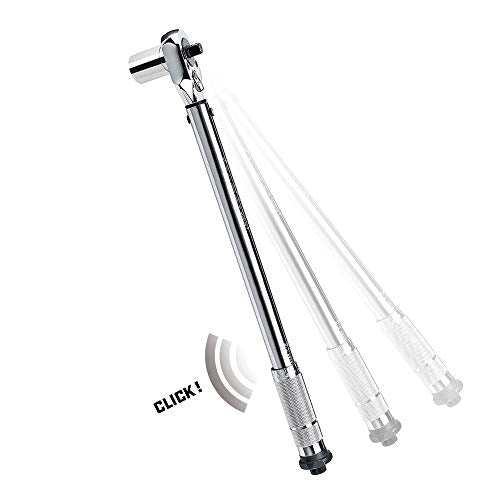 Powerbuilt Dual Drive Torque Wrench, 3/8 and 1/2 Inch Drives, 10ft Lbs, 19-inches Long, 10-150 Feet Range, Micrometer Style Torque Ranges 944001 - size: 1/2 in. and 3/8 in.